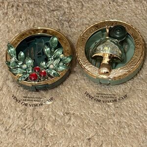 Bath & Body Works Snail & Holly car Scentportable vent visor fragrance clips